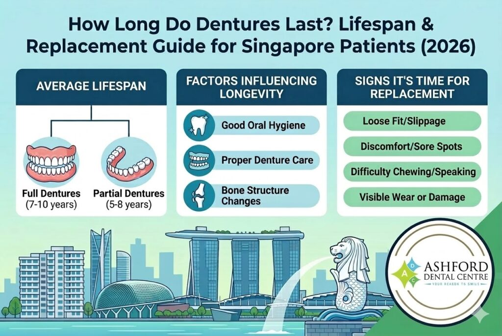 How Long Do Dentures Last- Lifespan & Replacement Guide for Singapore Patients (2026)