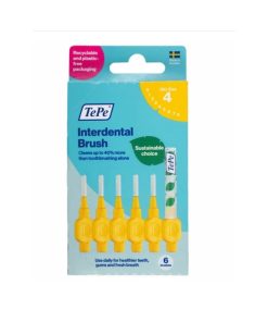 TePe Interdental Brush Size 4 - 0.7mm Yellow